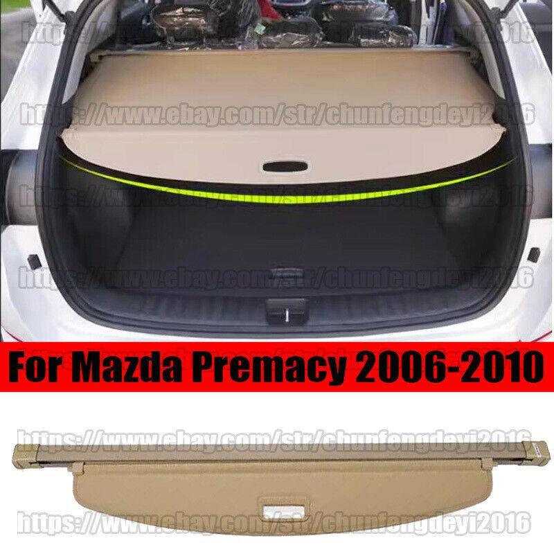 Cargo Cover Security Rear Trunk Black Privacy Shade for 2006-10 for Mazda 5 Premacy