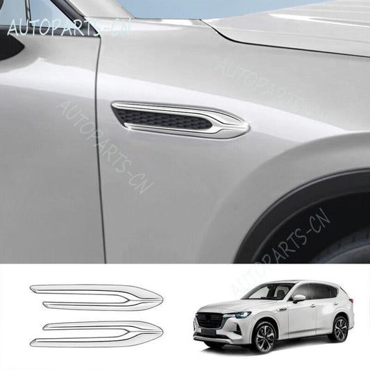 Suitable for Mazda CX60 2022 - 2023 ABS Chrome Side Door Vent Fender Side Wing Trim Covers