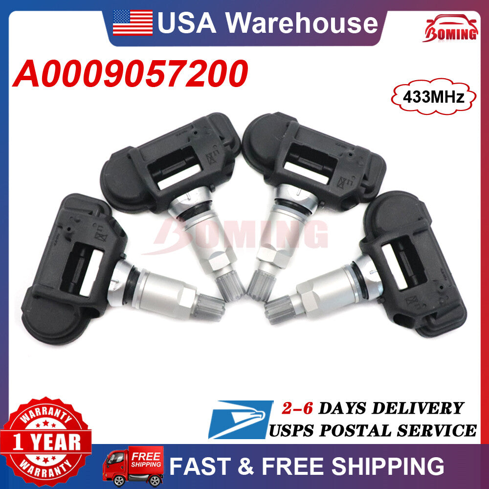 4Pcs Tire Pressure Sensor TPMS for Mercedes-Benz C300 C350 E250 E350 A0009057200
