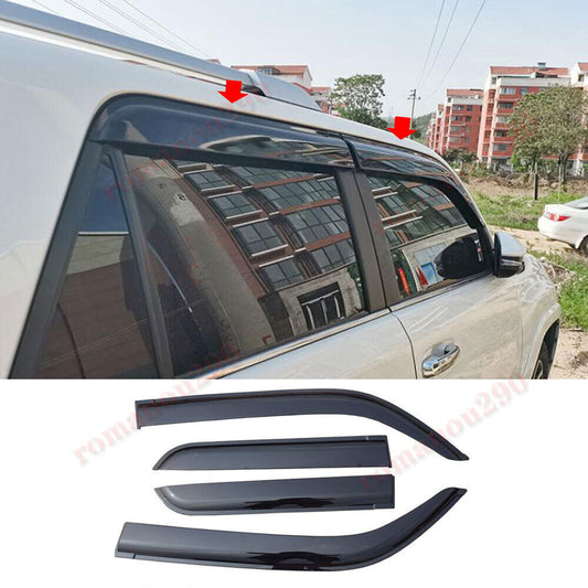 for Toyota 4Runner 2010-23 Smoky Window Visor Vent Sun Shade Rain Guard Visor 4x