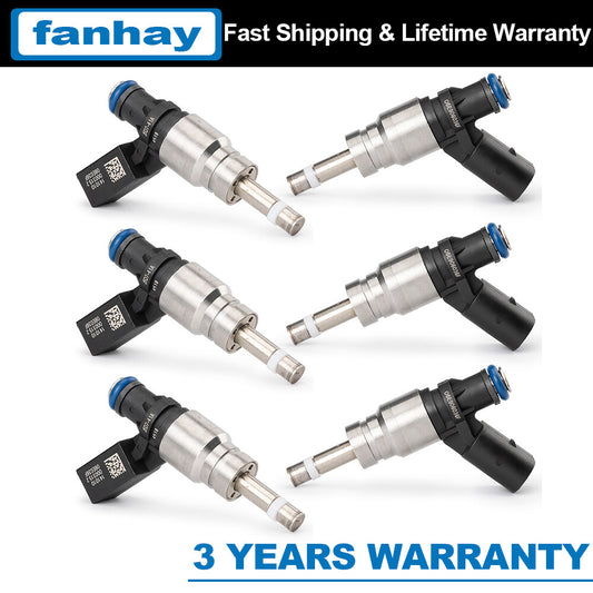 6-piece fuel injector for 2008-2012 for Audi Q5, for A4 , for A5 , for A6 2.0, 2.8, 3.0, 3.2L 06E906036F