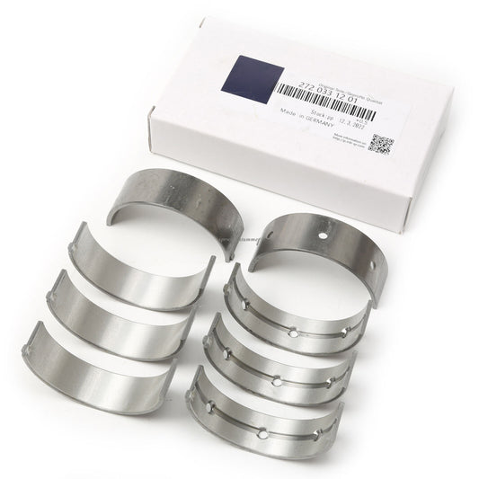 8pcs Main Crankshaft Bearing Set for Mercedes-Benz W211 W164 ML350 M272 3.5