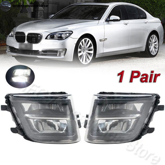 1. Dual LED front fog lights, suitable for BMW 7 Series F01, F02, F03 (2011-2015).