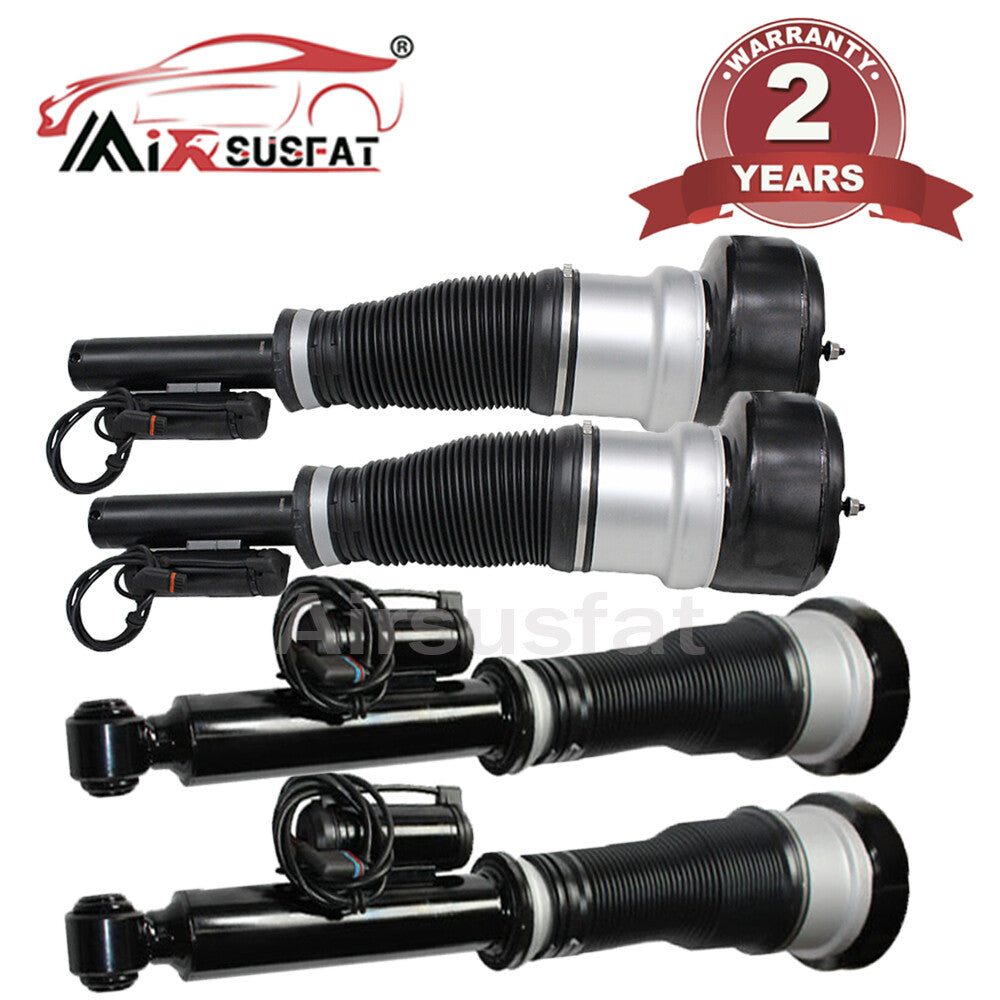 2 Pair Air Shock Struts Front Rear for Mercedes-Benz S-Class W221 S550 S350