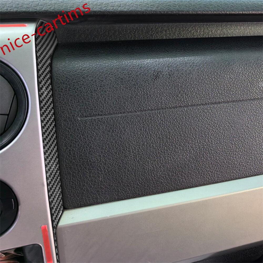 Carbon Fiber Center Air Vent Outlet Side Panel Cover Fit for Ford F150 2009-2014