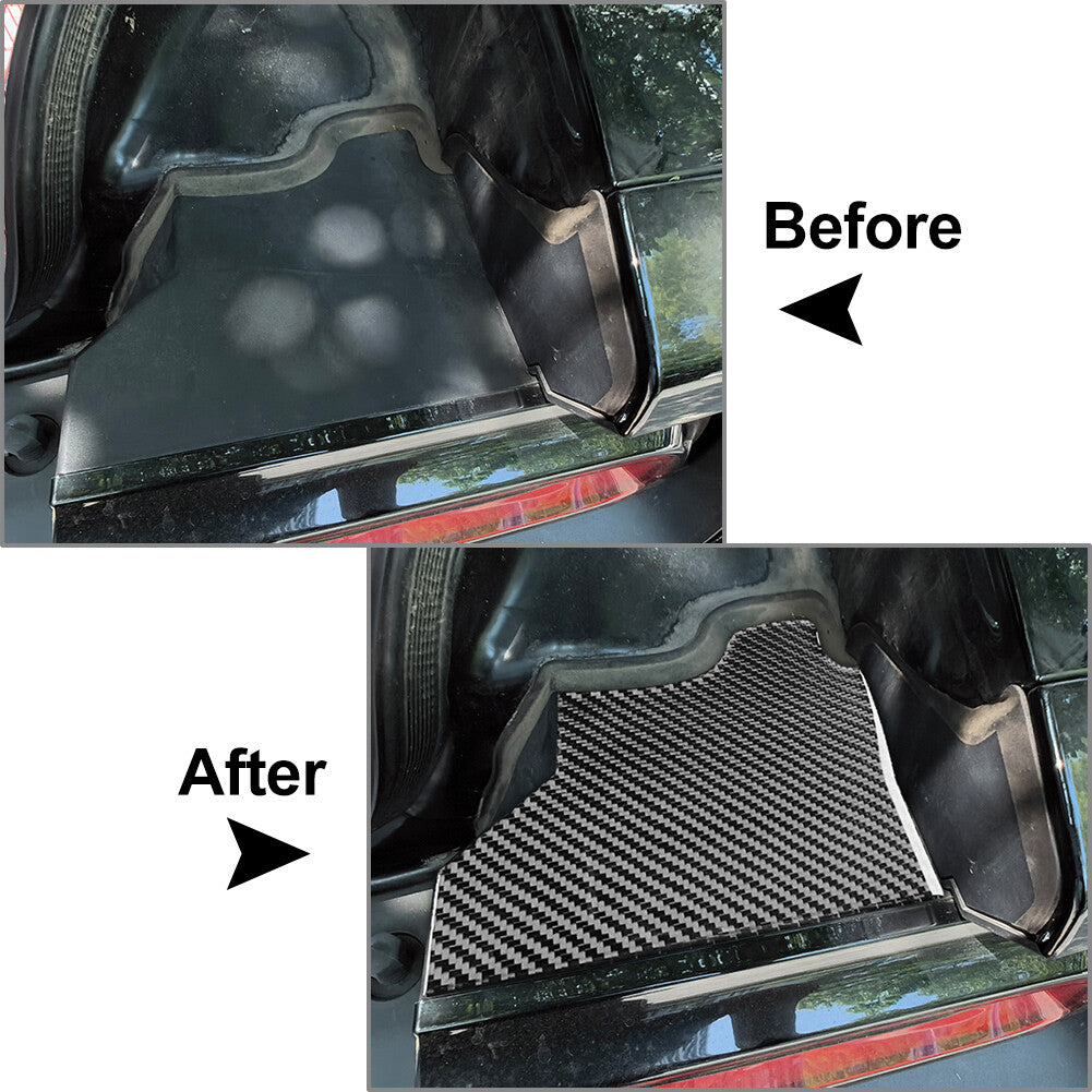 Carbon Fiber Inside Trunk Side Panel Cover Trim for Dodge for Challenger 2015-24 16