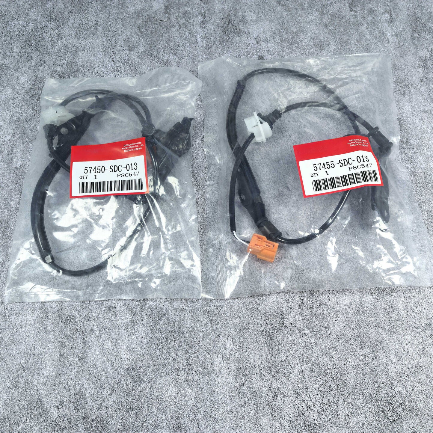 Equipment Manufacturer 2-Piece Front ABS Speed Sensor Kit for 03-07 for Honda Accord and 04-08 for Acura TSX Sedan