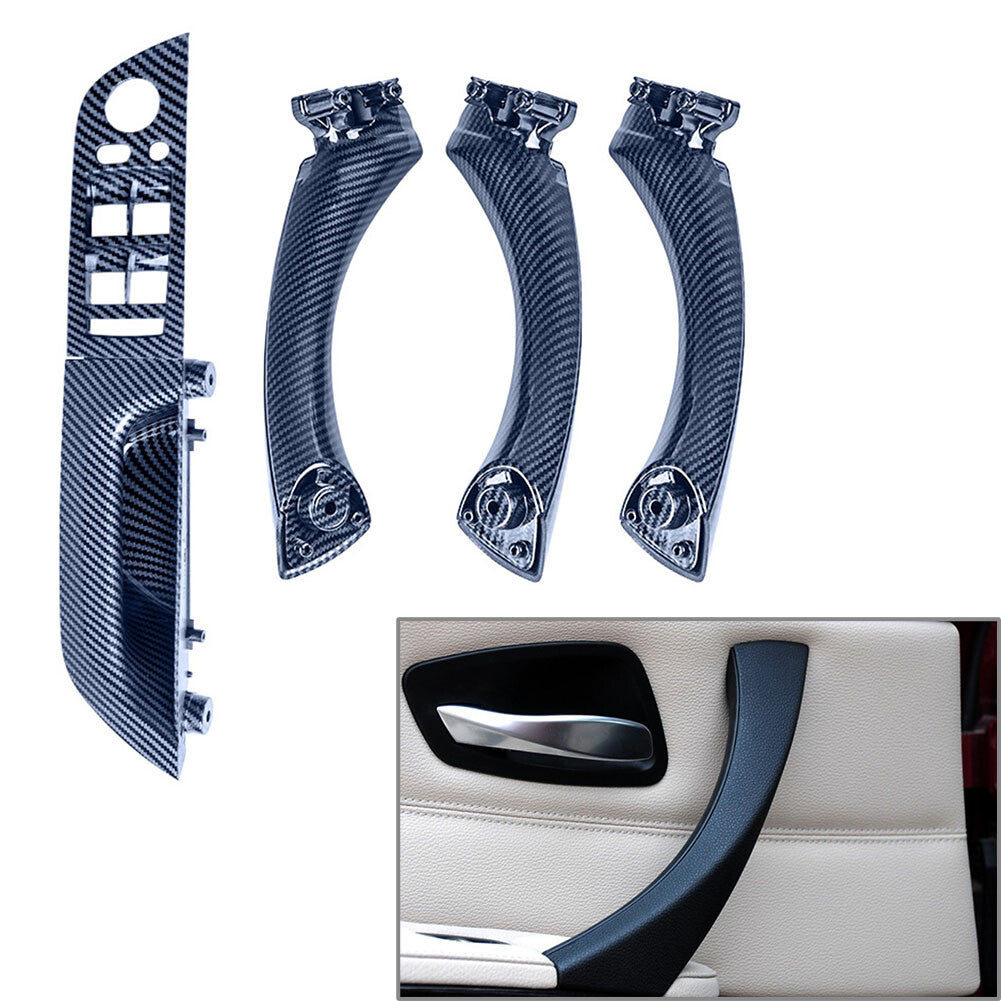 Innent¨¹r-Zuggriff-Verkleidungsabdeckung f¨¹r for BMW 3 E90 E91 2005-2012 RHD Carbon