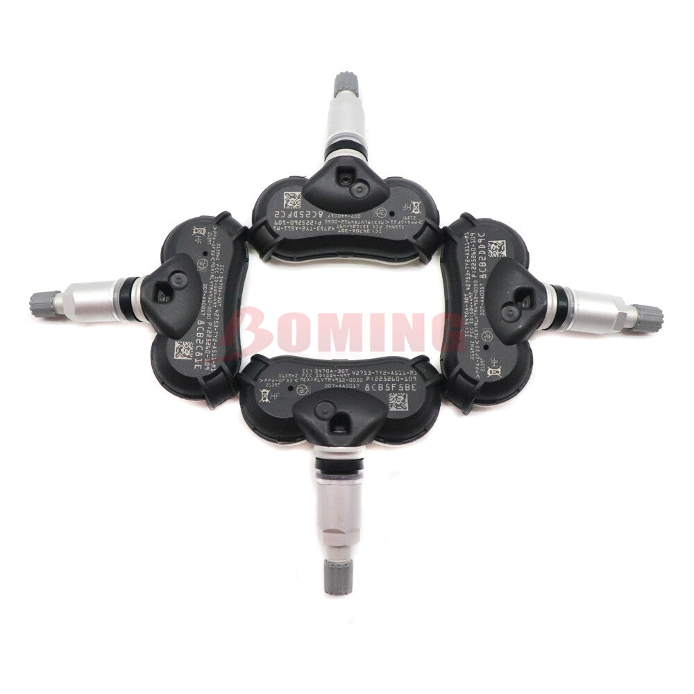 Set 4x Tire Pressure Monitoring Sensor 42753-TY2-A51 for Acura TL ZDX RLX 315Mhz