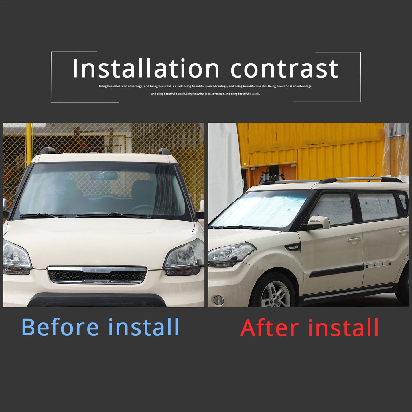 Suitable for Kia Soul 2010-2013 Windows all-Windows privacy sunshade set (8 pieces)