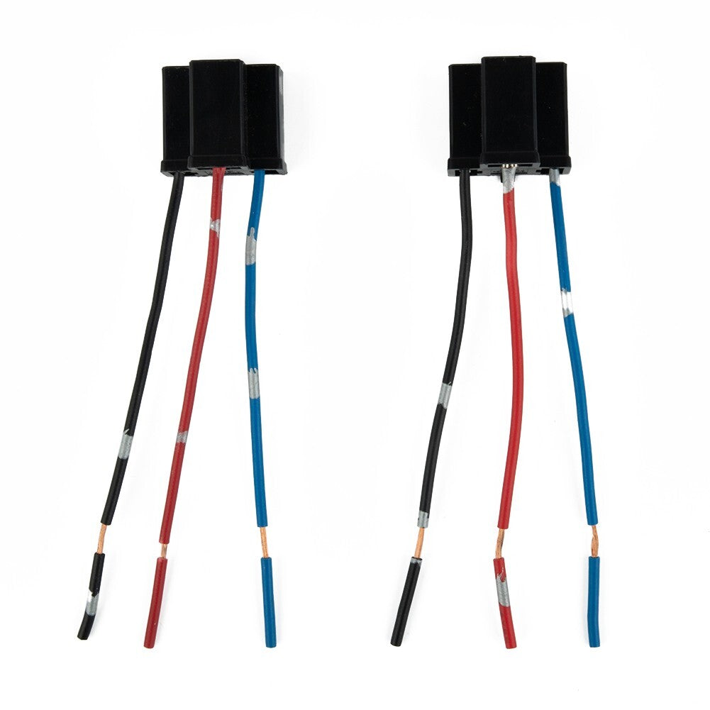 Useful Socket Part 12/24V 2 X 2pcs 3 Pin Accessories Connector H4 Plug