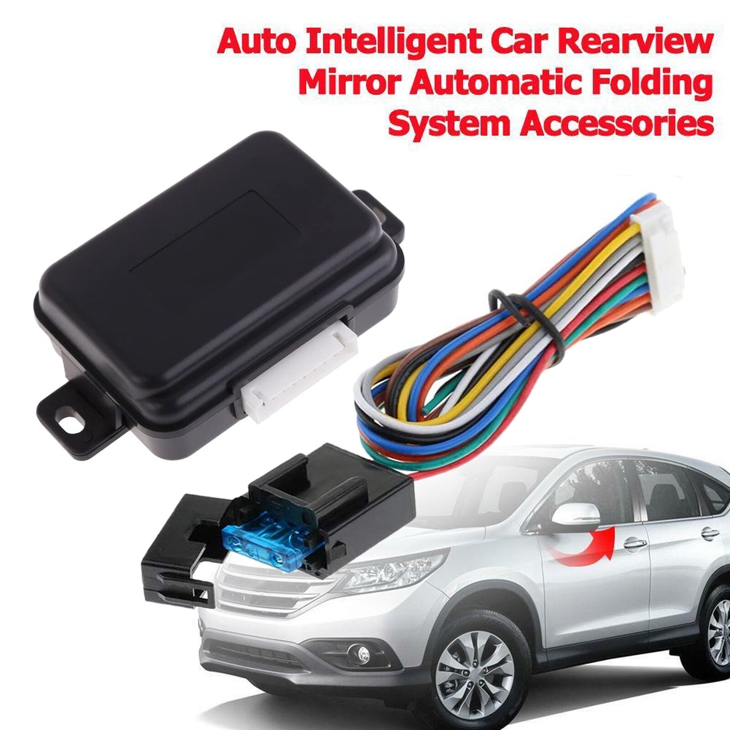 Auto Fold / Unfold Side Rear View Mirror Folding Closer System Universal E4X7
