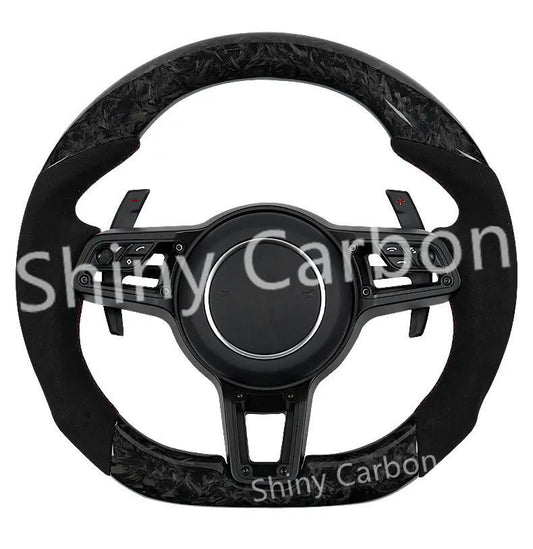 Forged carbon fiber steering wheel suitable for Porsche Mancan for Panamera for Cayenne 911 991
