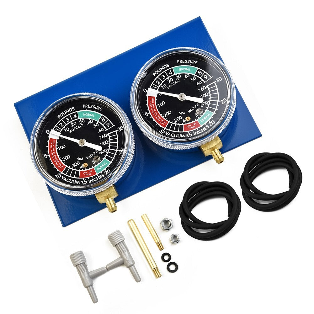 Motorcycle Carburetor Vacuum Gauge Balancer Synchronizer Tool W/Hose Kit