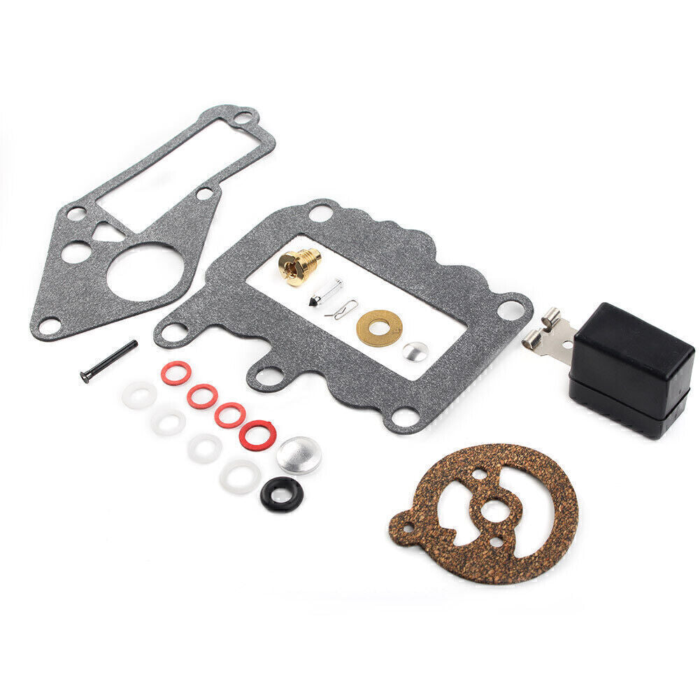 For Johnson Evinrude Outboard 9 1/2 HP 64-73 Carburetor Carb Kit w/Float 382048