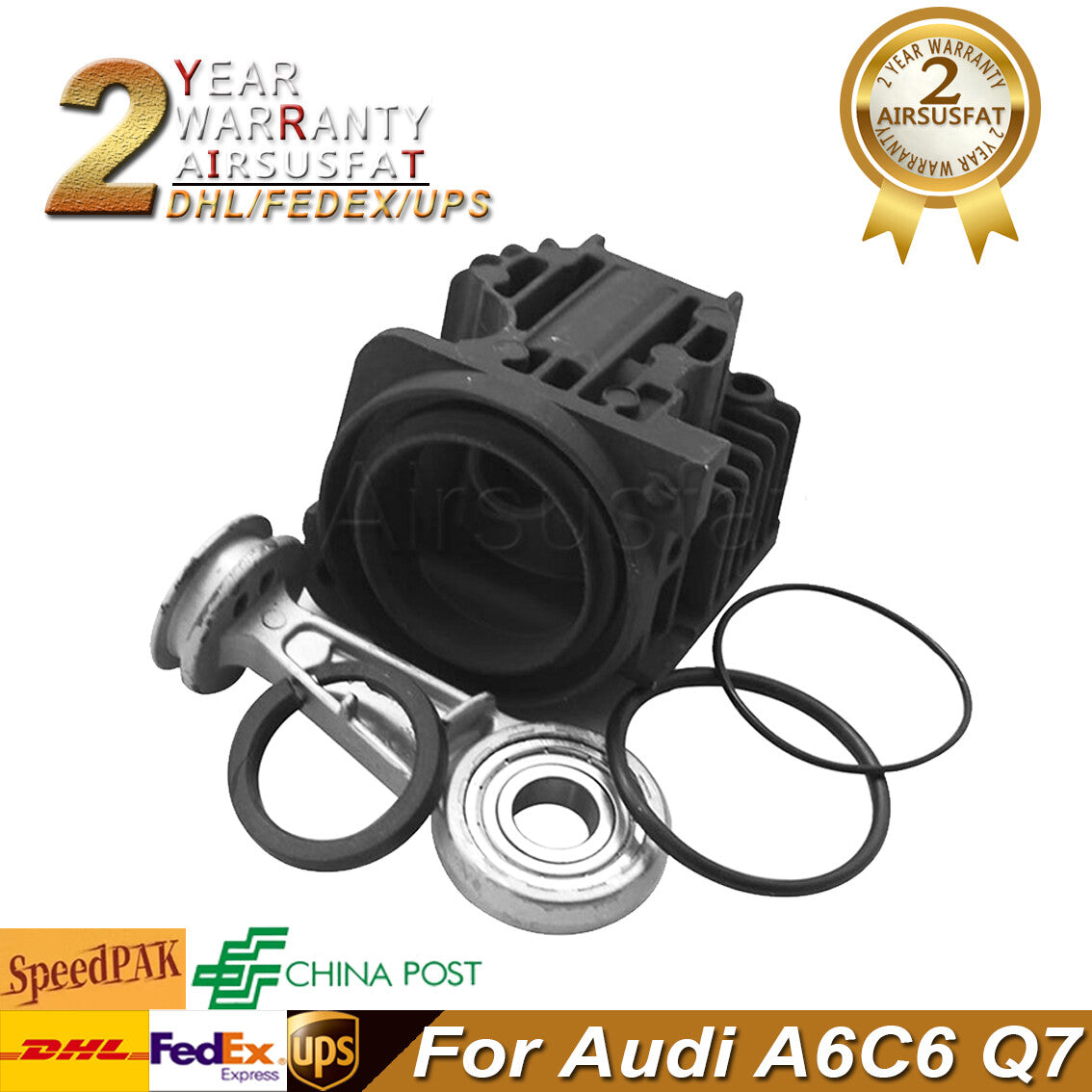 Air suspension Compressor Cylinder O Rings Connecting Rod fit for Audi A6C6 Q7
