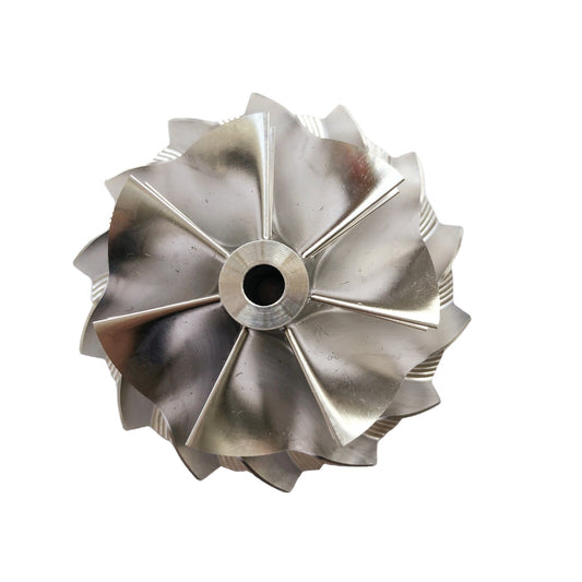GT15-25 44.92/56.08 mm 7+7 Blade Turbine Aluminum 2618/Burnt Compressor Wheel