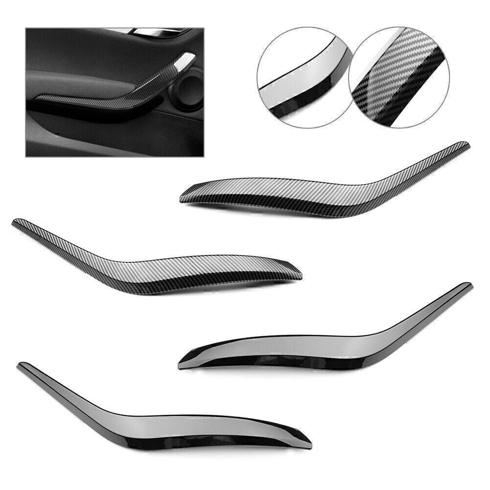 Car Inner Door Panel Handle Pull Trim Cover Fit for BMW X1 E84 2010-2016 2015 2014