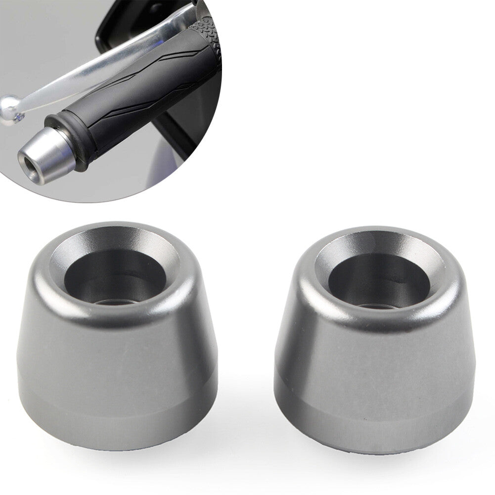 Handlebar Grips Bar End Slider Cap for YAMAHA YZFR1 YZF-R1 2015-2023 Titanium UK