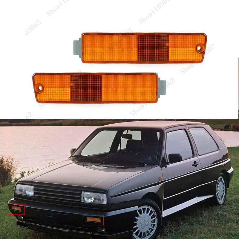 Two-pack of turn signal indicator lights suitable for Volkswagen for Golf 2 MK2, for Jetta 2 MK2 (1980-1992-)