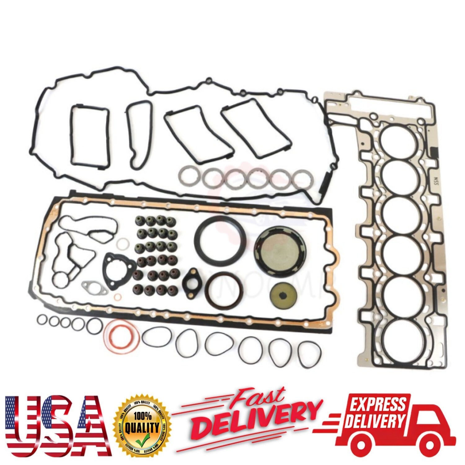 Engine Overhaul Gasket Kit for BMW 135i 135is 335i 435i Replaces 11127599212