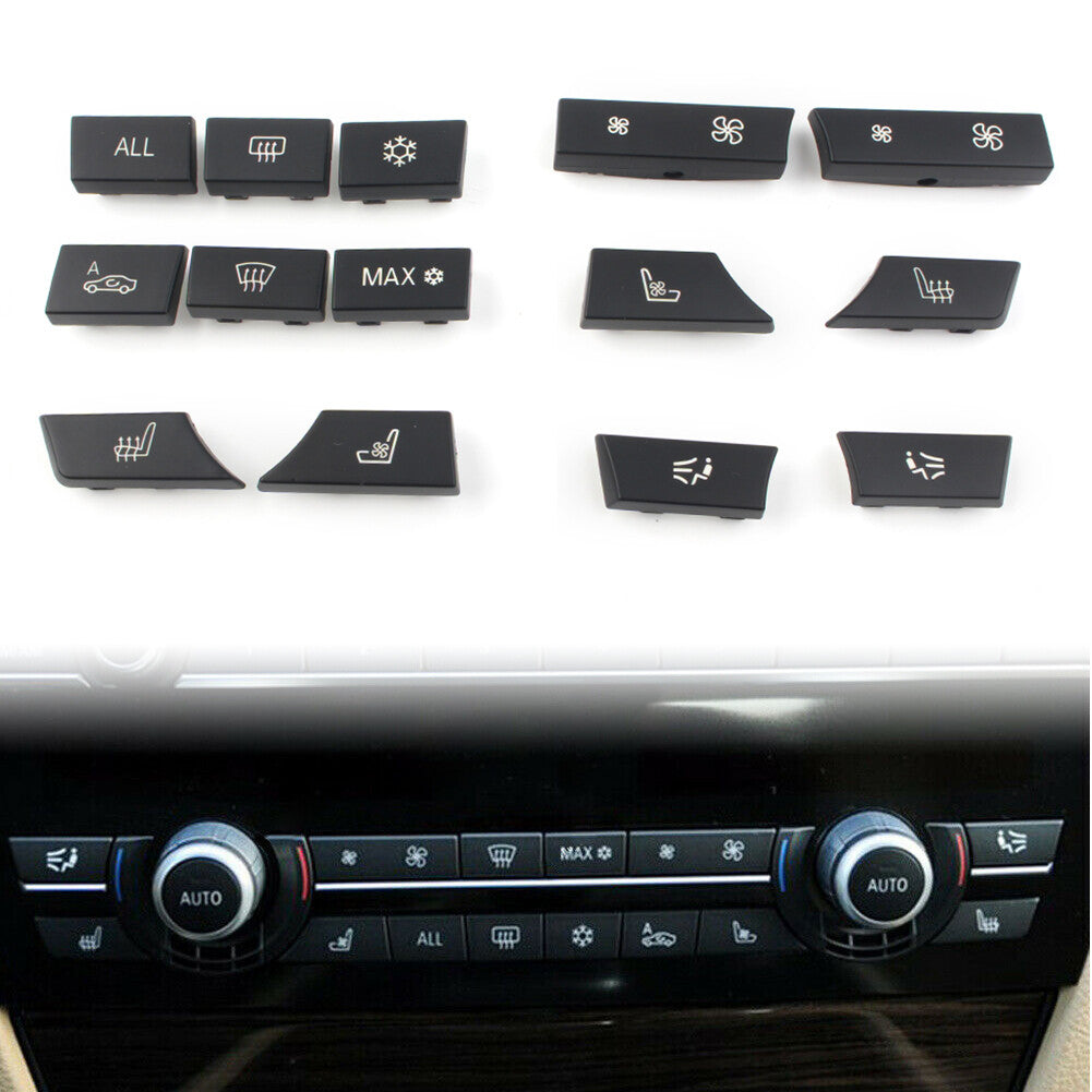 14 Button Key Caps Repair A/C Heater Switch for BMW F07 F10 F11 61319313924