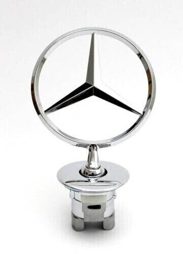 Chrome star hat badge suitable for Mercedes-Benz W124 W202 W203 W204