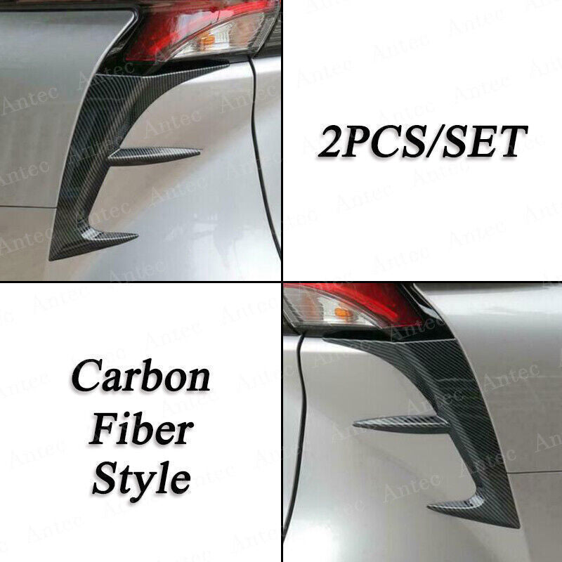 for Toyota for Sienna 2021-24 Carbon Fiber ABS Taillight Lamp Moulding Cover Trim 2X