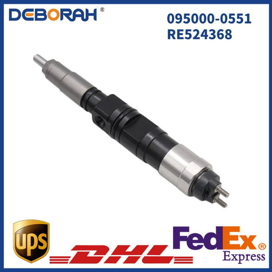Common Rail Diesel Fuel Injector 095000-0551 RE524368 for 6081T
