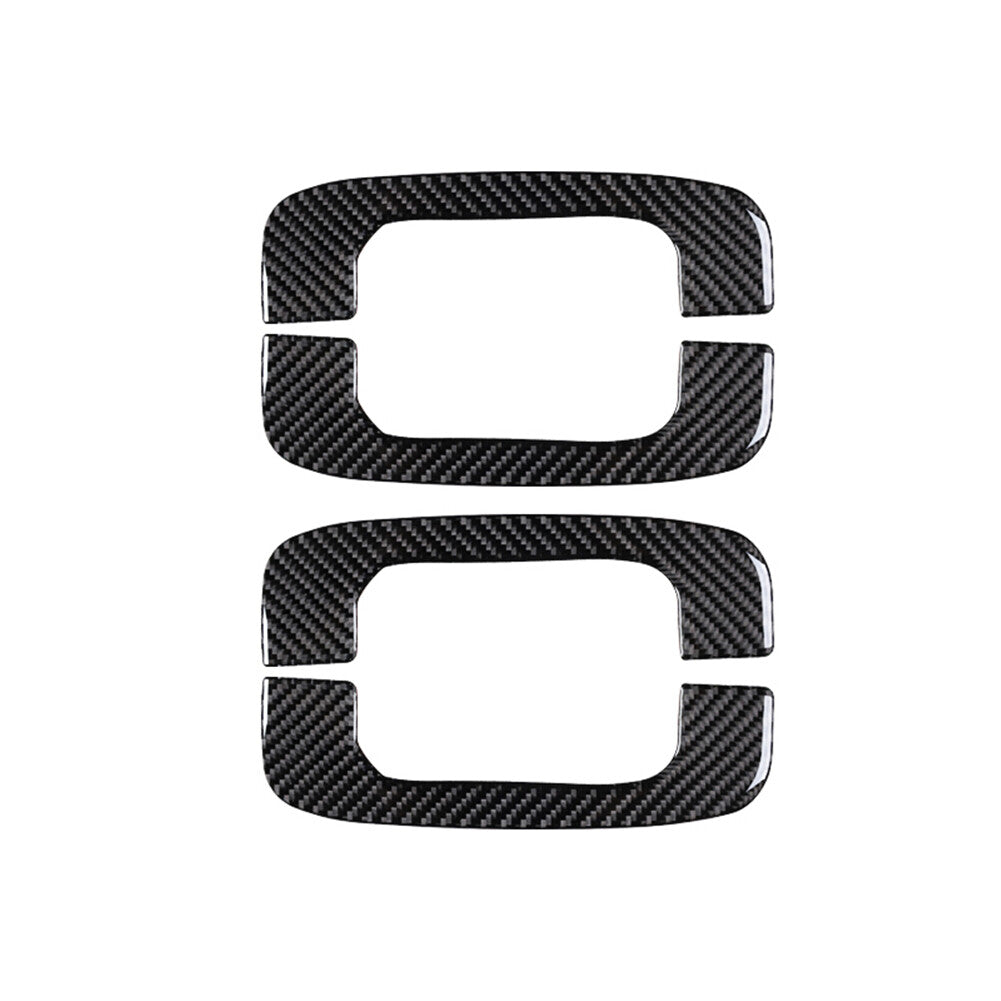 4X Car Armrest Panel Trim Cover Carbon Fiber for Ford for Mustang Mach-E 2021-2022
