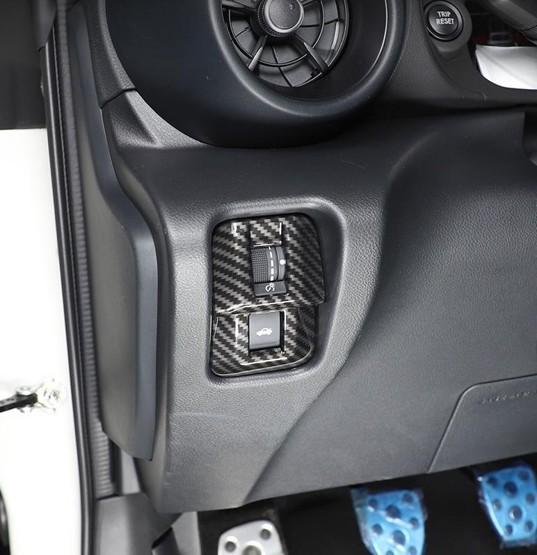 Carbon Fiber ABS Boot Tailgate Switch Cover for Toyota GR86/ for Subaru BRZ 2022-23