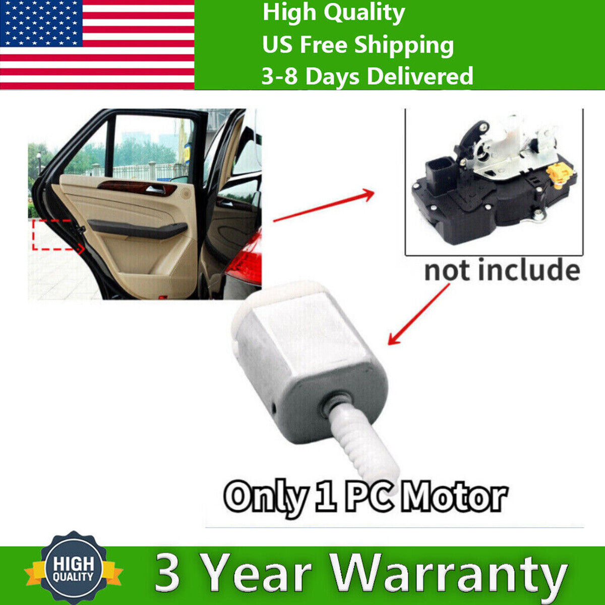 Car Electric Door Lock Actuator Motor Repair for Mazda CX-90 2023-2025