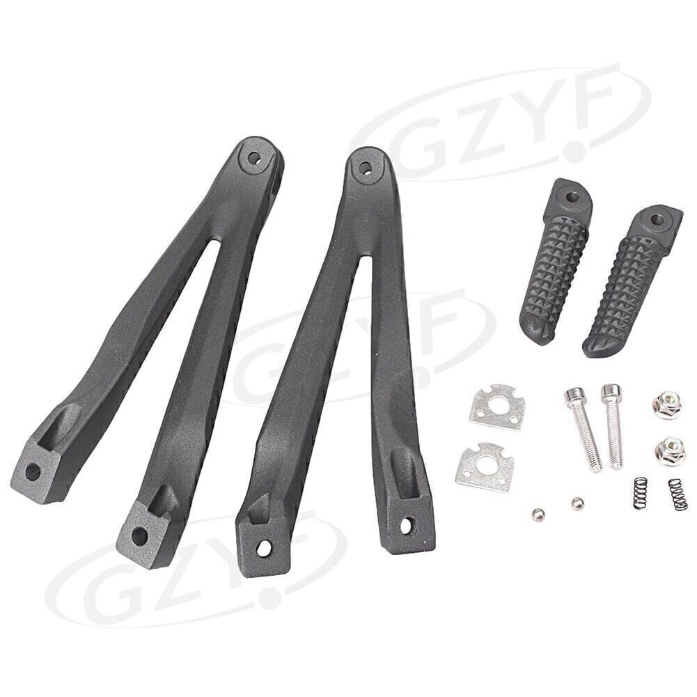 for Yamaha YZF R1 2004-2008 Rear Footrest Assembly Kit W/Foot Pegs Replacement