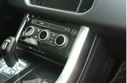 for Land Rover Range Sport 2014-2017 Carbon Fiber Car AC Switch Panel Cover Trim