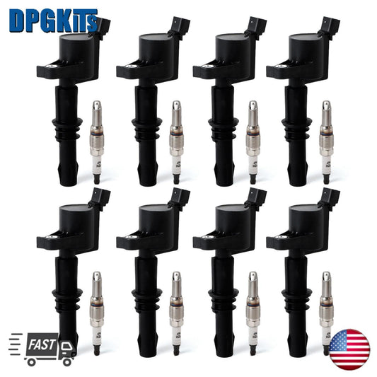 8pcs DG511 Ignition Coil  Spark Plug SP546 For F150 for Ford for Lincoln 4.6L 5.4L