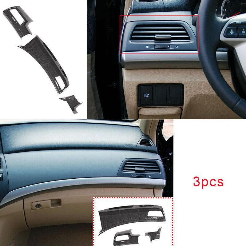 for Honda Accord Crosstour 2008-2012 Carbon Fiber Center Console Dash Panel Trim