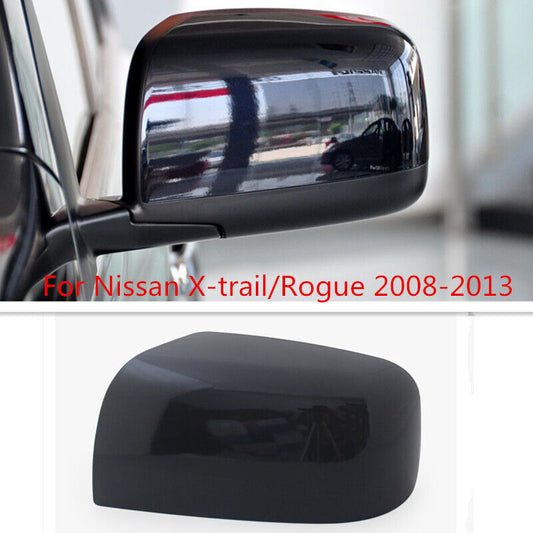 Black LH Rearview Mirror Cover Shell Cap Fit for Nissan X-trail/Rogue 2008-2013