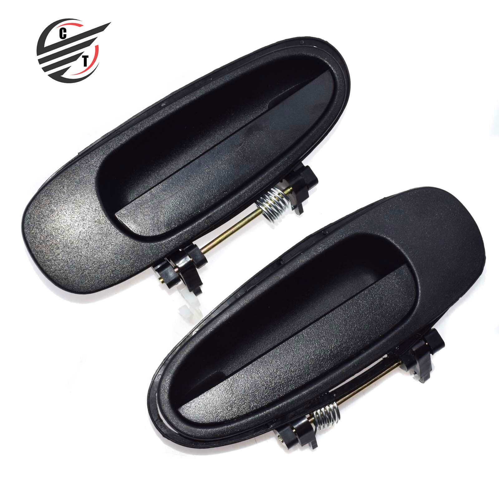 for TOYOTA for COROLLA 1993-1997 Pair Outside Door Handles Rear Left Right Black