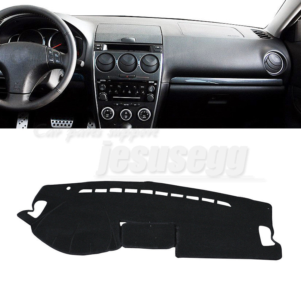 for Mazda 6 GG1 2003-2008 LHD Car Sun Shade Visor Pad Dashboard Cover Mat Black