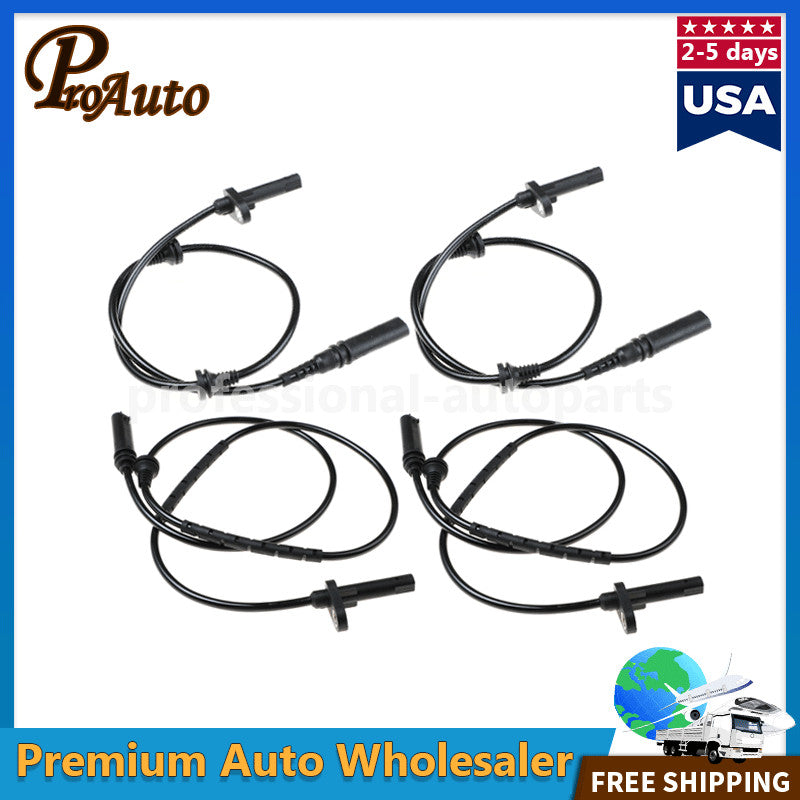 4x Front Rear Left Right ABS Wheel Speed Sensor for BMW X5 X6 E70 E71 F15 F16