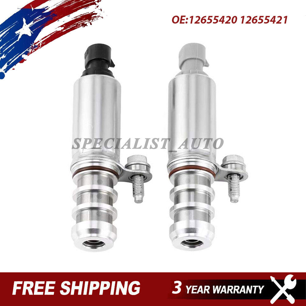 2PCS for Chevy GM for Buick Intake Exhaust Camshaft Position Actuator Solenoid Valve