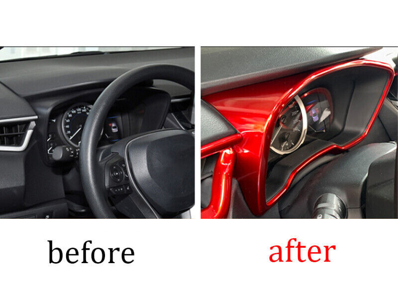 Red ABS Cover Trim Instrument Panel Frame for Toyota GR for Corolla Hatchback 23-24