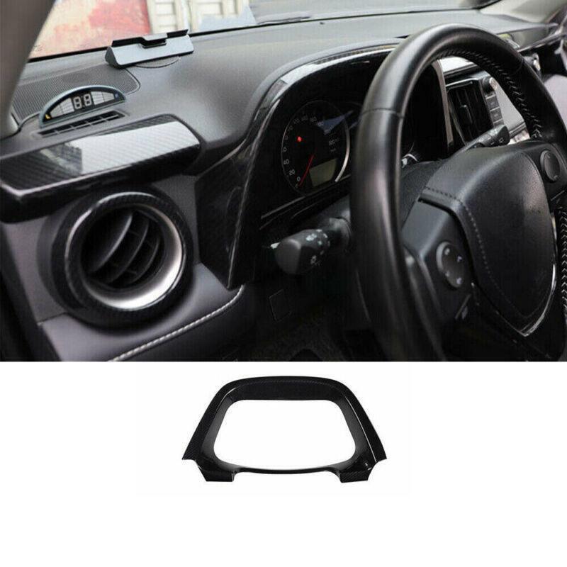 for Toyota RAV4 13-2018 Carbon Fiber Style Dashboard Panel Decor Cover Trim 1PCS
