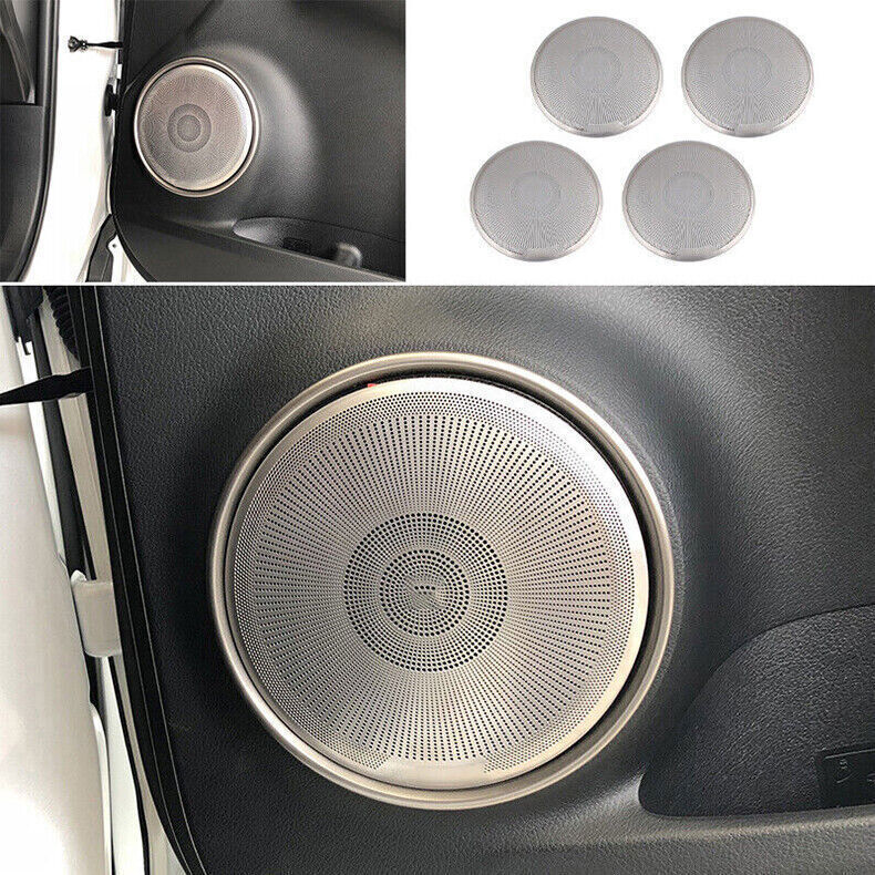 for Lexus NX200t 300h 15-21 Silver Inner Door Speaker Horn Overlay Cover Trim 4X