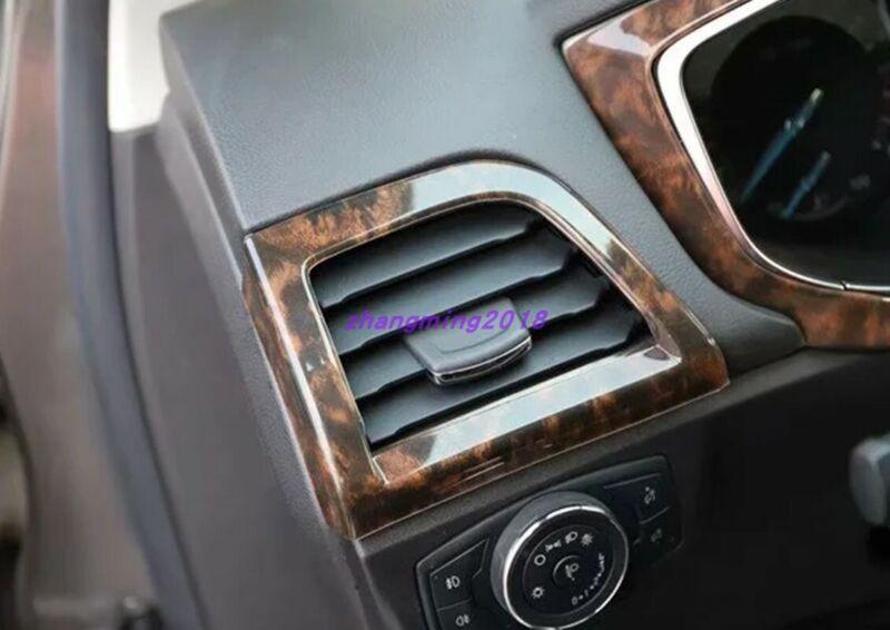 14-Piece Agate Wood Grain Interior Trim Kit for Ford Fusion Mondeo 2013-2016