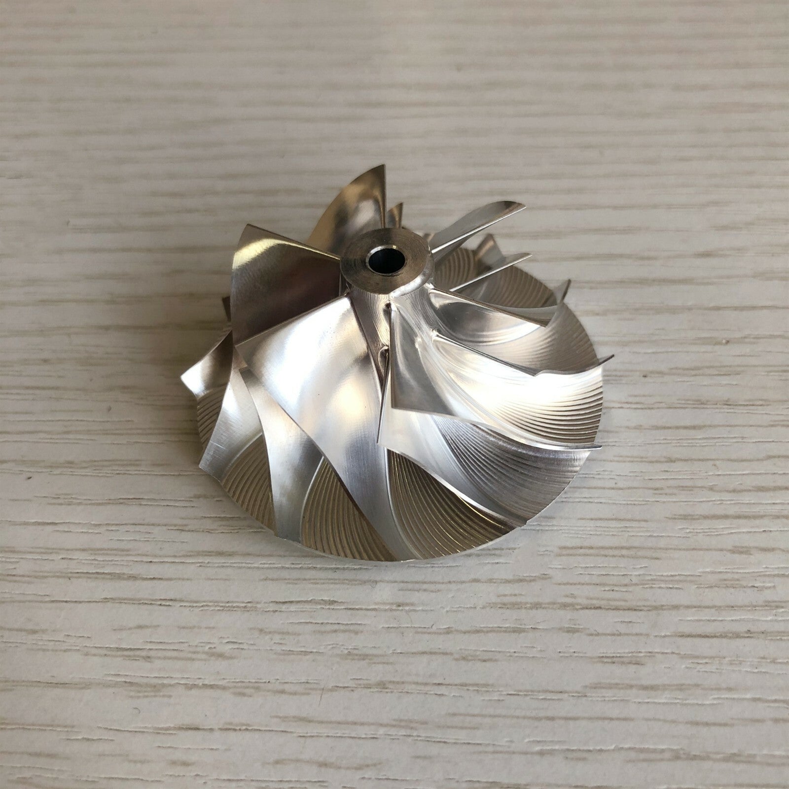 GT1252 38.50/52.19 mm 6+6 Blade High-Performance Turbine Billet Compressor Wheel