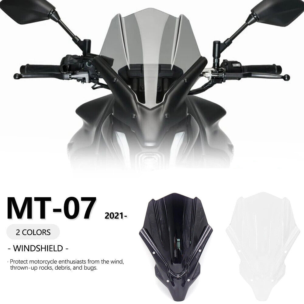 New for YAMAHA MT-07 2021- Dirt Bike Wind Windshield Deflector Screen Protector