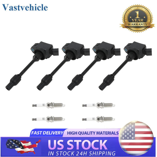UF848 4pcs Ignition Coils+ Iridium Spark Plugs for Toyota for Camry 2018-2020 96210