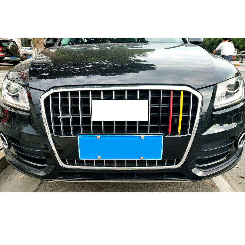 2013-2017 for Audi Q5 3-Colors ABS Front Bumper Center Hood Grill Strip Trim3