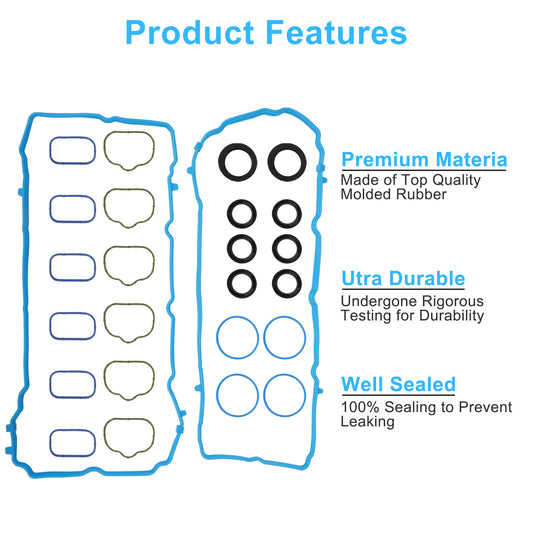 FOR 2011-16 3.6L for DODGE for CHALLENGER CHARGER ENGINE VALVE COVER GASKET KIT VS50805R